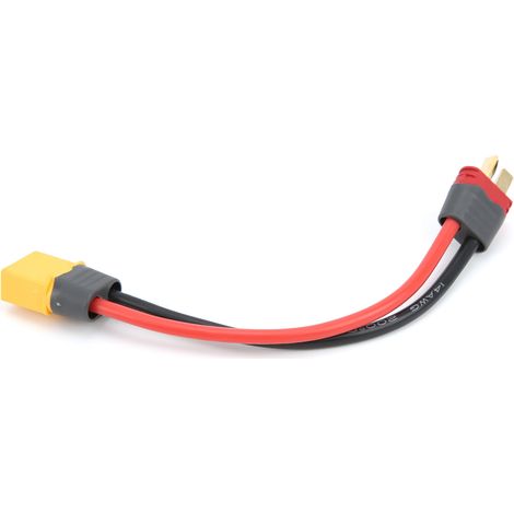 Câble adaptateur XT60 mâle vers fiche T mâle 14AWG pour chargeur de batterie LiPo B6 (1/5)