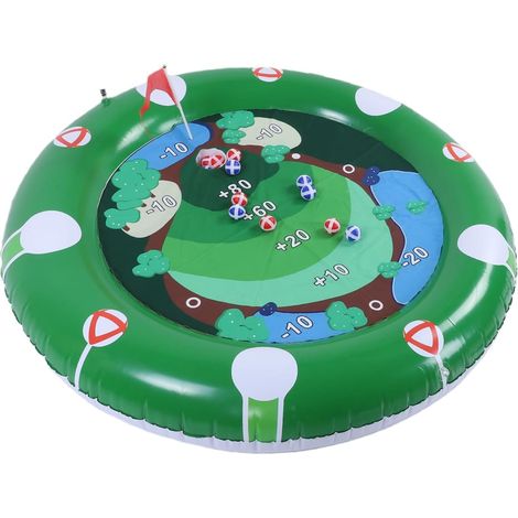 Jeu de Golf Flottant avec Surface de Putting en Peluche (1/5)