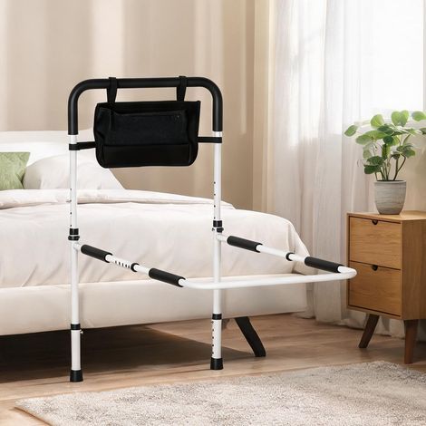 Barrière de lit réglable en acier avec pochette et poignée 52 cm (1/5)