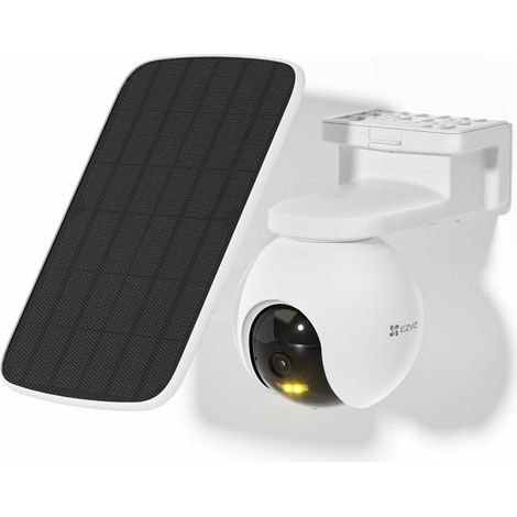 Caméra Surveillance WiFi Extérieure sans Fil Solaire Batterie 10400mAh Suivi Intelligent Détection Personne Vision Nocturne Couleur Audio Bidirectionnel Sirène Type C (1/5)