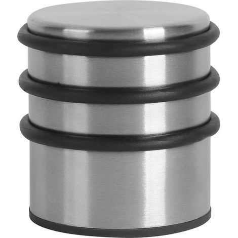Butoir de porte lourd – Butée de porte en acier inoxydable sans perçage, avec bandes de protection en caoutchouc – Cale-porte (1/5)