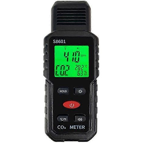 Moniteur de qualité de l'air portable 3 en 1, mesure du CO2 jusqu'à 5000 ppm, détection du dioxyde de carbone, économie d'énergie (1/5)