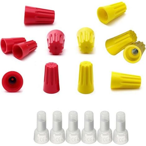 Kit 18 Pezzi Cappucci Terminali Per Cavo Elettrico Tappo Cappuccio Tappi Chiusi
