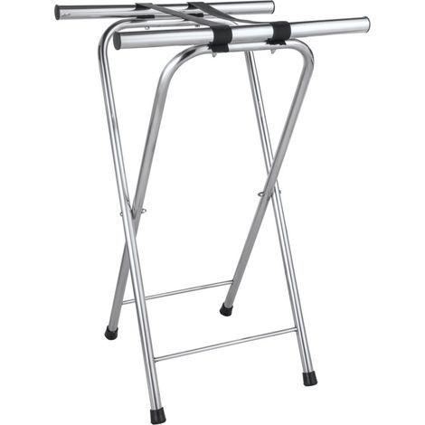 Soporte para camareros, base de acero, plegable, para bandejas - Hendi 810507