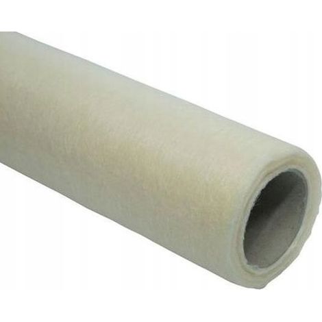 Tessuto non tessuto decorativo 50 cm x 10 m, color crema