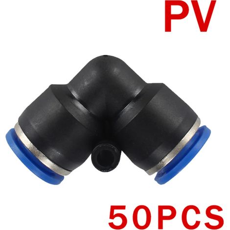 (PV(10PCS)-4mm)5PCS Raccord pneumatique Connecteur de tuyau Tube Raccords rapides pour tuyau d'air Raccord pour tuyau d'eau (1/5)