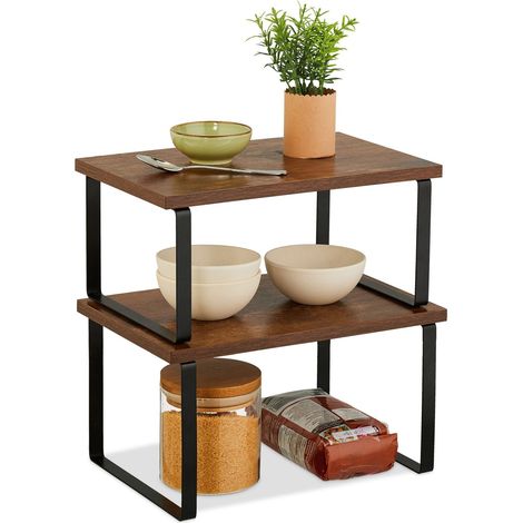 Das 2 teilige tischregal set im industrial stil