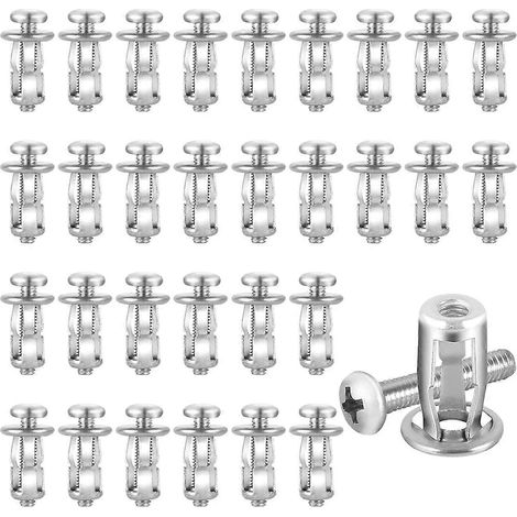 Kit de 60 chevilles creuses M 4 x 20 pour portes, fixation pour cavités creuses. (1/5)
