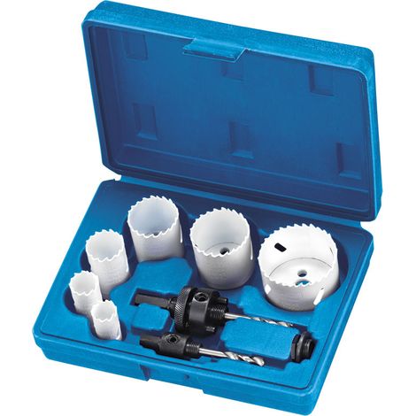 Hydraulisches Lochsagen-Set im Koffer 9-teilig fur Bohrmaschine Fervi 0712/008