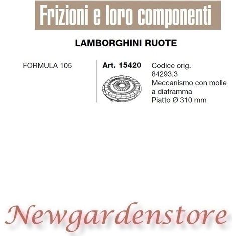 Frizione meccanismo trattore formula 105 piatto 310mm 15420 LAMBORGHINI RUOTE