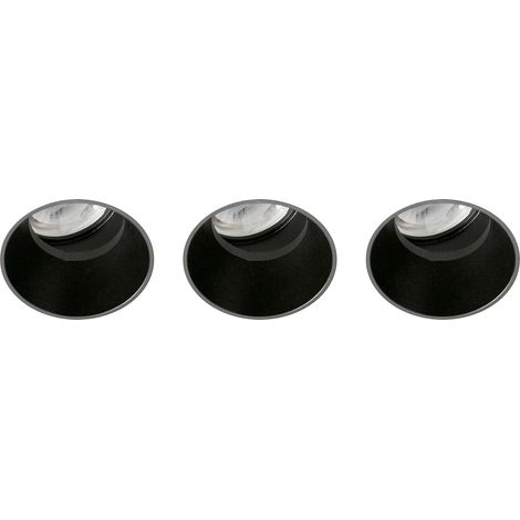 FLIC 3L Da incasso orientabile Trimless nero MR11 GU10