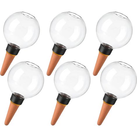 Bolas De Riego - 500 Ml - Arcilla Y Polipropileno - Interior Y Exterior - 6 Unidades (1/5)