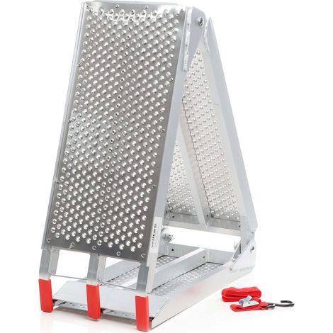 Wiltec Rampa de carga plegable 270 kg 3 pliegues aluminio vehículos motos antideslizante (1/5)