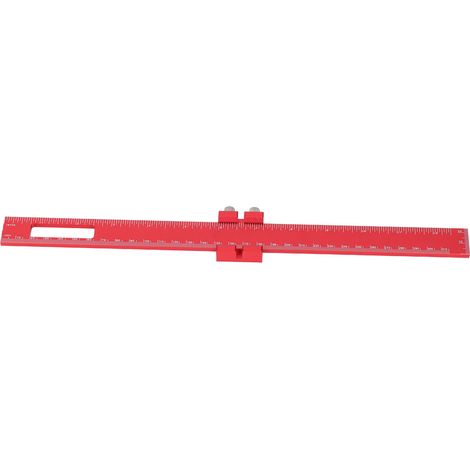 12-Zoll-Multifunktions-Aluminium-Holzbearbeitungslineal, verstellbar, zum Messen und Markieren (1/5)