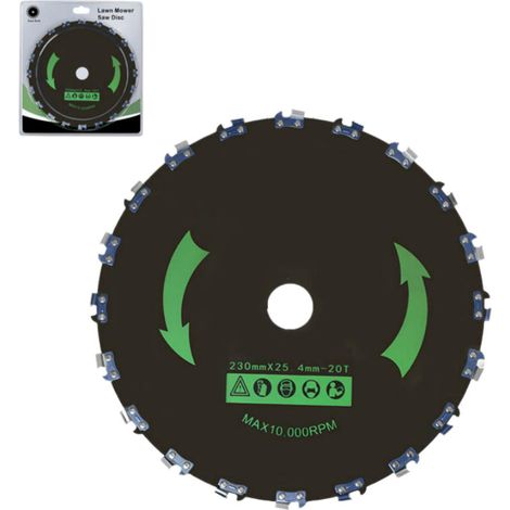 Lame débroussailleuse 9 pouces 20 dents pour coupe herbe tondeuse 10000 tr/min accessoire durable
