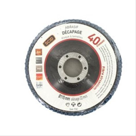 Disque à lamelles Zirconium grain 120 Ø125 mm - SIA