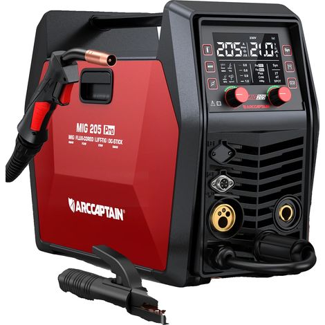 Machine à souder MIG semi-automatique 6 en 1, sortie 205A, modes de soudage multiples, A (1/2)