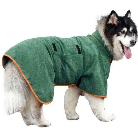 Asciugamano da bagno per cani - Asciugamano da bagno in microfibra super assorbente ad asciugatura rapida per cani e gatti, morbido (1/4)