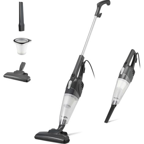 Aspirateur balai, appareil 2 en 1 avec câble, moteur ECO, filtre Remplaçable, léger, Noir (1/5)