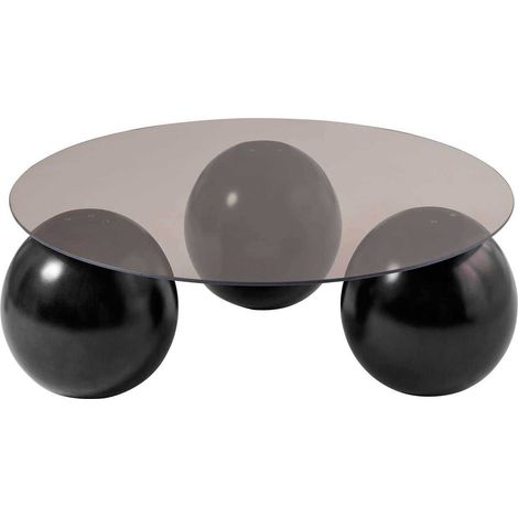 Table basse ronde en verre Miro (1/4)