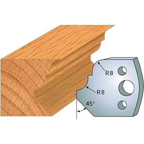 Jeu de 2 Fers Profilés Acier HT 40 x 4 mm - N°073 Moulure Pinocchio - Outil de menuiserie - Diamwood