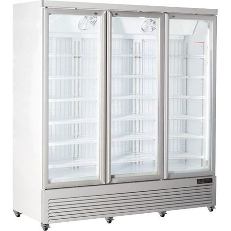 Congélateur 1450L porte vitrée avec éclairage LED 6 étagères serrure et affichage numérique - RFG 1900 - Cool Head