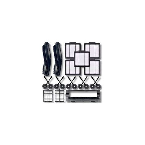 Kit d'accessoires pour aspirateur robot Shark ION R85 / RV850 : 2 brosses principales, 5 filtres, 1 couvercle de brosse principale, 10 brosses latérales et 2 préfiltres. (1/5)
