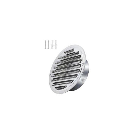 Acier Inoxydable Rond Grille de Ventilation de Tuyau D'échappement 180mm, Capot de Sortie D'air, Grille D'évacuation D'air Ronde, Hotte de Désenfumage Avec Moustiquaire