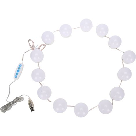 Miroir de Coiffure avec Lumière LED USB, Ruban Lumineux Cosmétique Dimmable pour Maquillage, Ampoules de Remplacment (1/5)