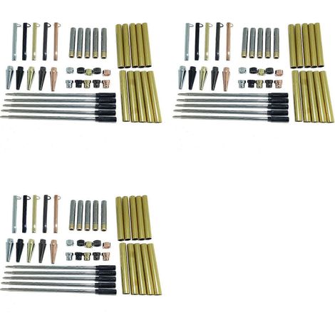 Feines Drechselstift-Set, 15 verschiedene Farben, mit Drehmechanismus (1/5)
