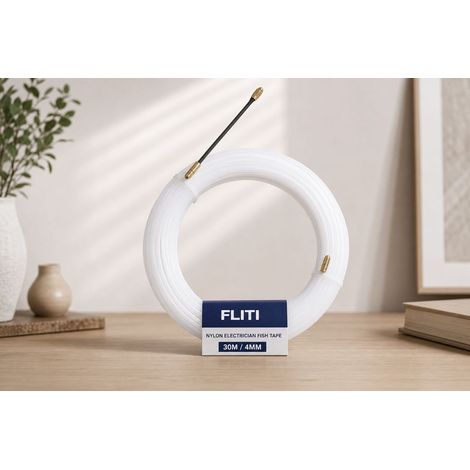 Tire-fils électrique nylon 30m – Ø4mm – Tête flexible guidage – Résistant haute température et vieillissement (1/5)
