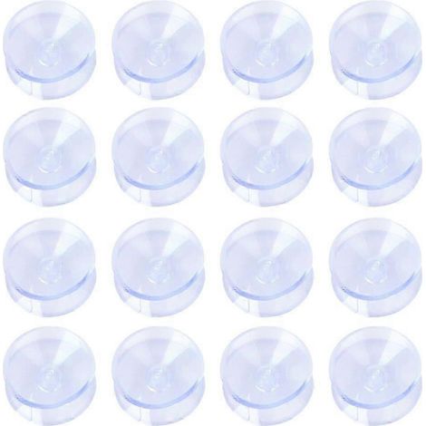 Lot de 20 dessous de plat antidérapants double face pour table en verre avec ventouses (1/5)