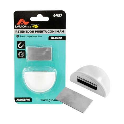Tope puerta con imán - blanco, LAUXA HOME. (1/3)