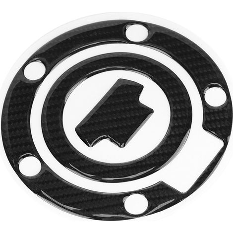 Autocollant de protection en fibre de carbone pour bouchon de réservoir moto YZF R1 R6 (1/5)