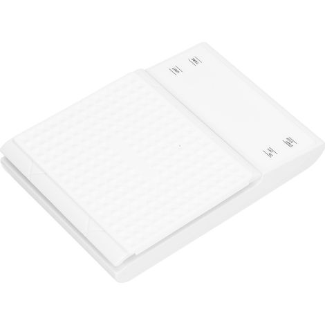 Balance électronique portable 3 kg/0,1 g avec affichage LED, pour la cuisine et le café, avec patins antidérapants (blanche). (1/5)