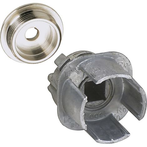 JUNIE 7614 Vierkantnuss ASS Schließeinsatz, 7 mm Vierkantnuss, Zink roh