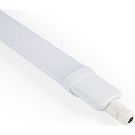 Réglette LED étanche 120 cm – 36W – 3400 lm blanc froid (6500K) – IP65 pour environnements difficiles – Installation simple - 3400lm (1/5)