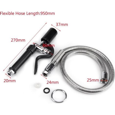 Tuyau pour lave-vaisselle, tuyau flexible haute pression, robinet de chasse d'eau en laiton, robinet de lavabo à main, pommeau de douche (1/5)