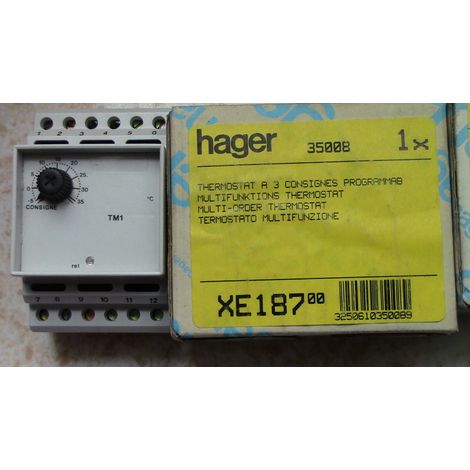 Thermostat Programmable à 3 Consignes XE187 HAGER 35008 MULTI-ORDER