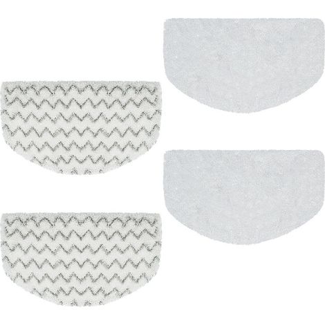 Lot de 4 lingettes de rechange pour balai vapeur Bissell Powerfresh 1940180614401544, lavables. (1/5)