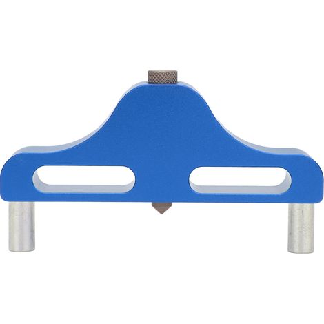 Outil de traçage central en alliage d'aluminium pour le travail du bois, outil auxiliaire de menuiserie, bleu (1/5)