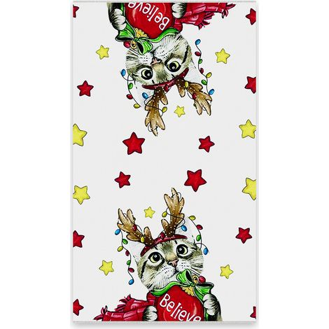 Torchon de cuisine de Noël avec motif bonhomme de neige et décoration de table pour les fêtes (1/4)