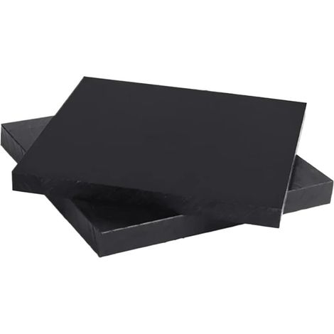 Plaque en plastique nylon noir, plaque PP, coussinet carré en caoutcho (1/5)