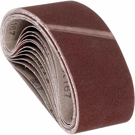 24 Pcs Bandes Abrasives 100mm x 610mm Pour Ponceuse À Bande (1/5)