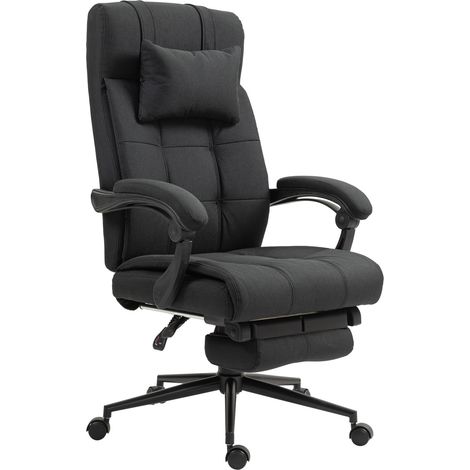 Burostuhl mit fustutze ergonomischer drehstuhl schwarz 211743832 (1/5)