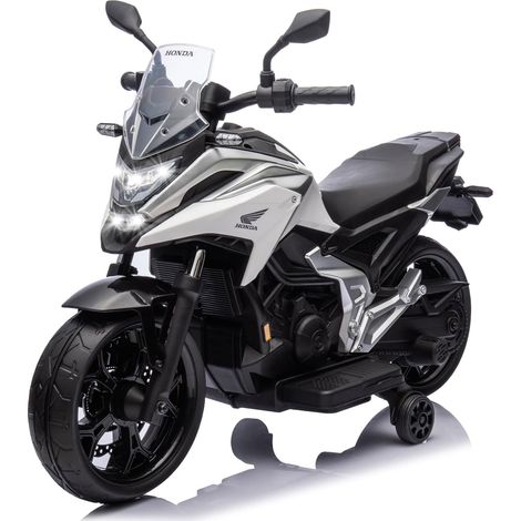 Moto Elettrica per Bambini Licenza Ufficiale Honda NC750X 12V 4,5Ah Bianco