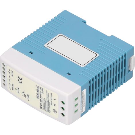 MDR-60-12 60W 12V 5A Netzteil, ultraflache DIN-Schiene, ABS-Gehäuse, industrietauglich, Schalttransformator (1/5)