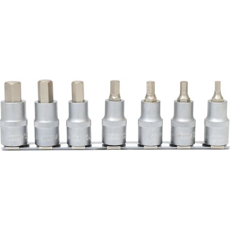 Jeu de douilles tournevis 1/2" 6 pans males 55 mm 7 (1/3)