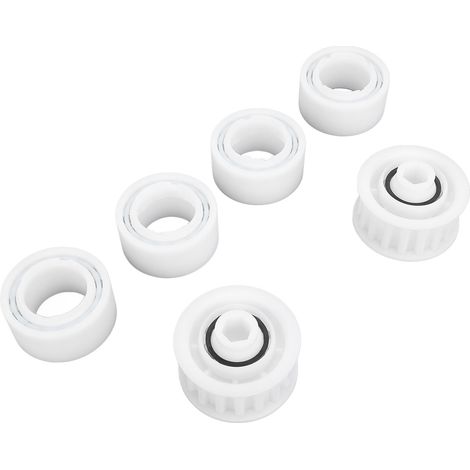 4 roues de guidage de rechange pour robot piscine Dolphin Maytronics avec 2 engrenages de poulie (1/5)