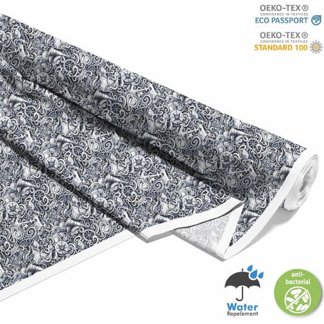 TISSUS DÉCORATIFS D'EXTÉRIEUR OXFORD - Motif Sea Items I DX222 (1/5)